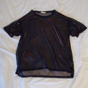 Holographic Mesh Top 💜